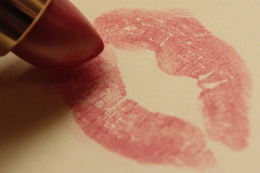 labial rojo, labios