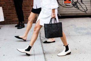 Nueva York, botas blancas, fashion week