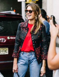 Nueva york, rojo, fashion week