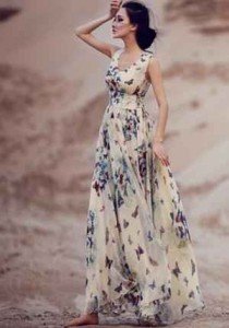 moda minimalista, maxi vestido, flores