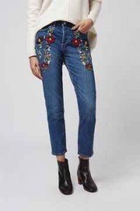 jeans, bordados, detalles
