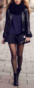 minifalda, outfits invierno