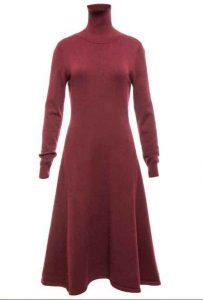 vestidos suéter, terciopelo